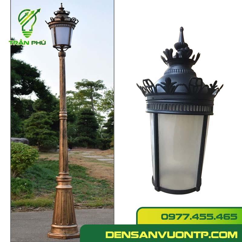 Đèn trụ cột dáng vương miện